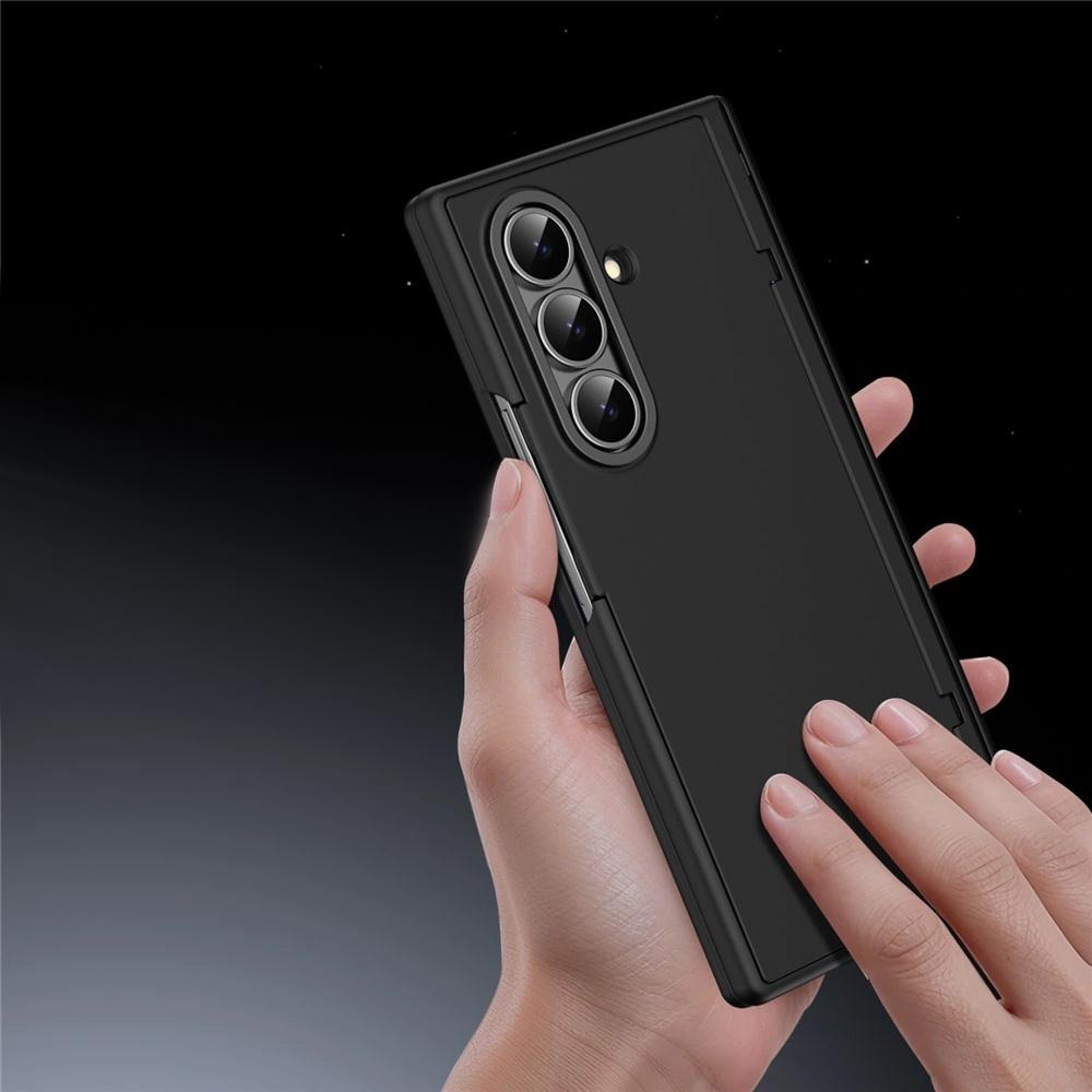 Samsung Galaxy Z Fold 8 Ultra Case, Card Holder Stand Wallet, with Stand and Glass for External Screen, Black