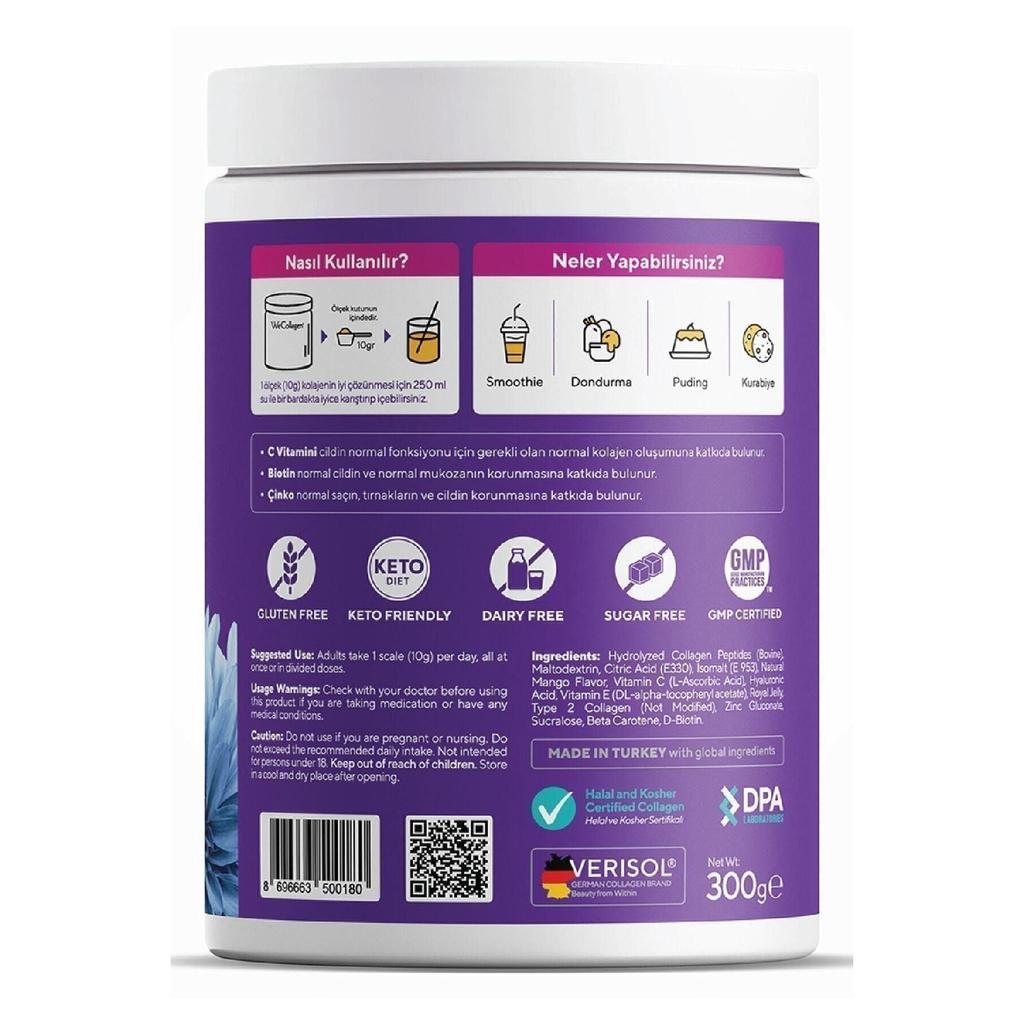  Dust 5000 Mg Collagen Type1-2-3 Bee Milk Biotin 100%pure And Natural Diet Supplement 30 Days