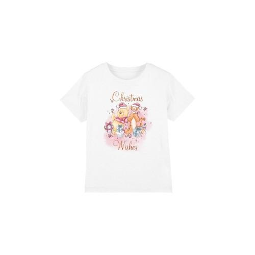 Winnie the Pooh Childrens/Kids Christmas Wishes Pooh Tigger Piglet T-Shirt