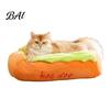 Washable Cat Nest Hot Dog Pet Bed, Removable Mat, Cozy Plush Playful Animal Bed Cute for Small Dogs Cats Indoor Use Cover