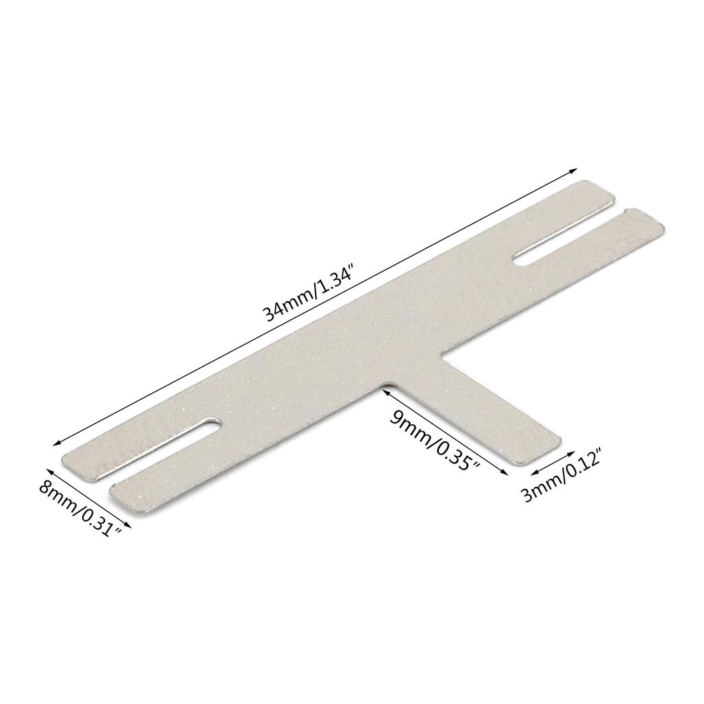 100 шт. Никелевые полосы, никелевые листы, пластины для аккумулятора 18650, никелированная стальная лента, соединительные листы для точечной сварки