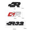 AABIO1 Car sticker Front Hood Grill SR 32 Emblem Auto Grille Badge for Volkswagen R Racing VW Sagitar Passat Golf Tiguan Touareg CC GR