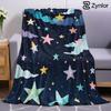 Paper Star Ultra Soft Sherpa Fleece Blanket Fluffy Warm Halloween Cozy Throw for Sofa Couch Bedroom Gift All season