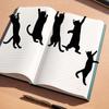 5PCS Cats Shaped Book Clips Page Holders Unique Animal Theme Iron Bookmarks Book Clips Office Supplies for Book Lovers