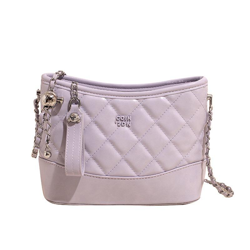 Новая сумка большой вместимости Женская Сэн Моэ модная ромбовидная цепочка На плечо через плечо женская сумка Простая сумка подмышку