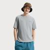 Li Ning Cool Tea T Удобная футболка с принтом букв, универсальная футболка с коротким рукавом, мужские топы, Ultimate-Gray ATSV271-2