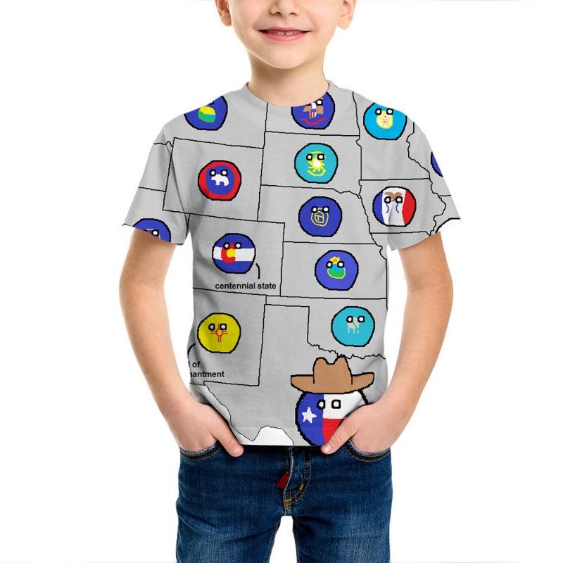 Футболка для мальчиков с 3D-принтом, цветным дымчатым пламенем, модным трендом, короткими рукавами, летние футболки для мальчиков