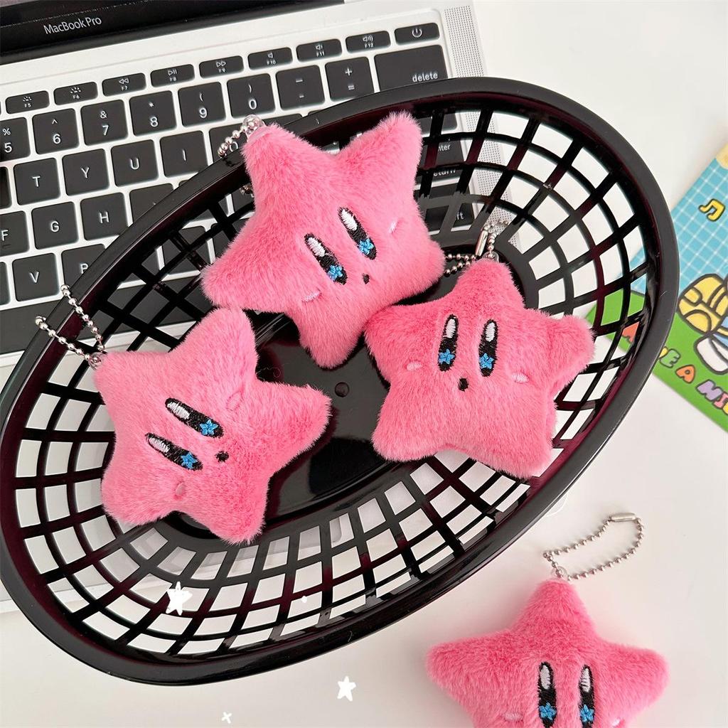 Сжимая милый Lucky Star Kirby плюшевая сумка кулон рюкзак звезда кулон брелок подарок кукла