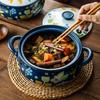 Корейская керамическая кастрюля-запеканка Креативная кастрюля для тушения в форме барабана Сподуменовая соусница Кухонная сковорода Домашняя посуда Инструменты для готовки Глиняный горшок