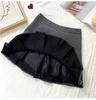 Women's Gray Pleated High-Waist A-Line Skirt - 2024 Spring Trendy & Slim Design