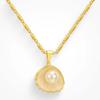 Gold Sea Shell Necklace for Women 14k Gold Boho Summer Seashell Beach Starfish Charms Pearl Chain Surfer Jewelry Gifts for Women