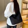 2025 New Fashion Spring and Summer Fashion Retro Solid Color Large Capacity Tote Bag Commuter Niche Shoulder Messenger Bag