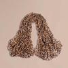 Scarf Leopard Print Warm Soft Material Women Chiffon Scarves for Daily Wear