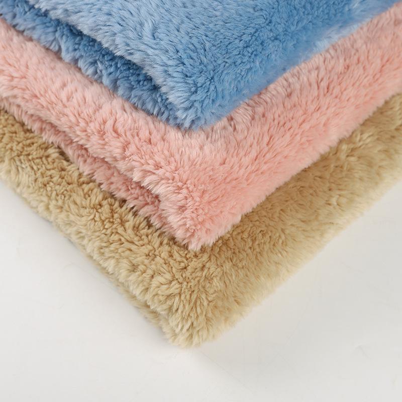100x160cm Super Soft Solid Color Long Plush Velvet Fabric Diy Sewing Cushion Upholstery Flannel Winter Clothes Lining Fabric