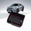 Совместимый с Toyota Hilux Серии GUN 125 Лоток в консоль Ящик в консоль Легкая установка Аккуратное хранение Резиновый коврик в комплекте Ящик для хранения Отсек для мелких предметов