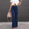 2023 Fashion Spring Womens Cargo Pants Casual Streetwear Trousers Autumn Solid Medium Waist Slim Fit Corduroy Flare Pants 25662
