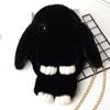 Сумка Play Dead Rabbit, симпатичная сумка из искусственного меха кролика Rex, плюшевая сумка из кролика, сумка из кролика с цепочкой, женская сумка через плечо