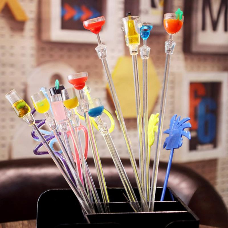 10 шт 23 см акриловый кухонный миксер для коктейлей и напитков на вечеринке сока
