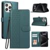 Embossed Geometric Magnetic Wallet Case for iPhone Samsung Google Xiaomi Redmi Card Slots Flip Leather Cover