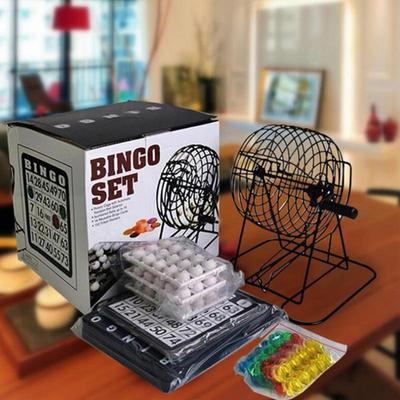 1 Набор Машина для лотереи Бинго Deluxe Машина для лотерейных шаров Игра с карточками с номерами 75 Штук Шаров Для Вечеринки Дома Паба Развлечений