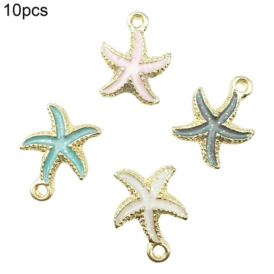 10шт океанская ракушка морская звезда подвески подвески ручной работы DIY изготовление ювелирных изделий