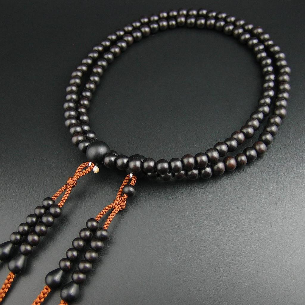 Миоренка бусины-четки секты Сингон из настоящего эбенового дерева, разделенные шаку 212, Одамаки, санскритские бусины, мешочек для поминовения, для мужчин, изготовленные на заказ,