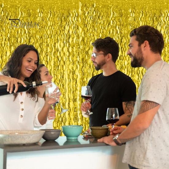 1/5 упаковки 1x2 м бахрома занавеска от дождя растяжки фон мишура фольга бахрома шторы сверкающая металлическая кисточка волнистый фон занавес реквизит для фотографий