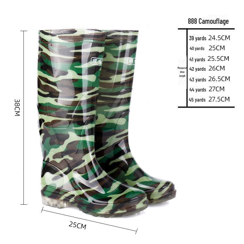 Мужские камуфляжные водонепроницаемые строительные ботинки с высоким голенищем 2025