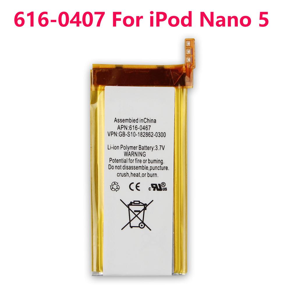 616-0406 616-0407 616-0531 616-0640 Сменный аккумулятор для Apple iPod Nano 4 iPod Nano 5 iPod Nano 6 iPod Nano 7
