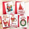 10 Cartoon Christmas Greeting Card Envelopes Set With A Variety Of Creative Christmas Greeting Cards