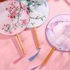 Ancient Round Hand Fan Chinese Style Embroidery Fan Decorative Fans Dance Silk Fan  for Hanfu
