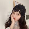 Basin Hat Hollow Flower Knitted Hat Panama Cap Beanies Fashion Crochet Bucket Hat  Girls