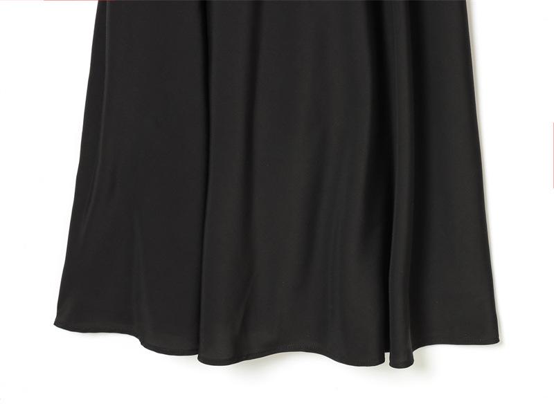 2025 Winter European & American Style Elegant Little Black See-through Dress