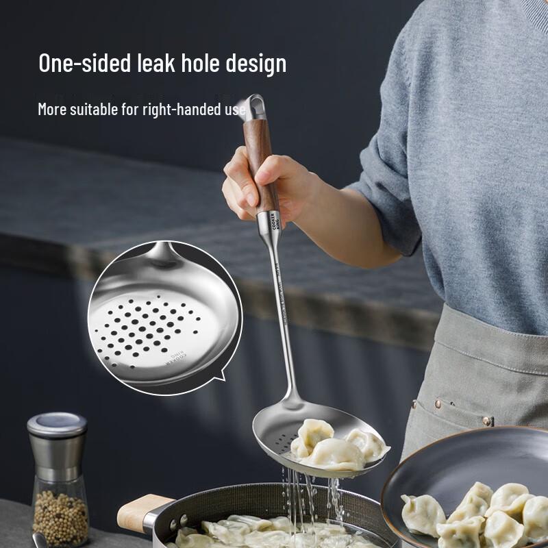 COOKER KING 316 Stainless Steel Rosewood Handle Strainer