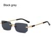 New Rimless Sunglasses For Women Men Trendy Frameless Rectangle Sun Glasses Retro Shades Fashion Travel Uv400 Eyewear