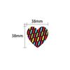Xh047 Cute And Colorful Heart Shaped Stickers For Creative Party Planning