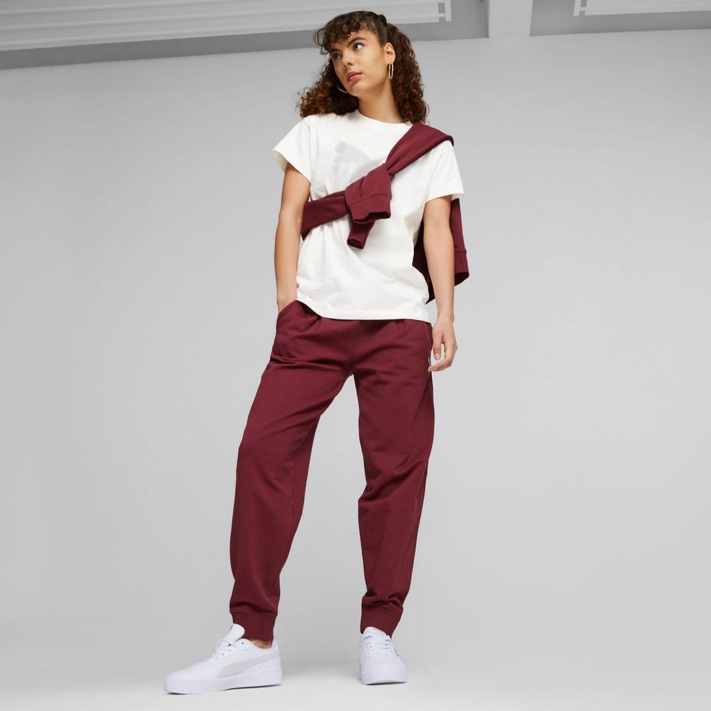 Puma HER HIGH-WAIST TR women's sweatpants burgundy 67600622 r S