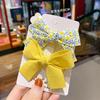 Головной убор Набор заколок для волос Женские аксессуары для волос Заколка для волос с бантом для детей Принцесса Малыш Милый Супер Бессмертный Тканевый Цветочный