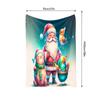 Tuniu Santa Claus Christmas Blanket Festive Red White Sofa Bed Throw Warm Cozy Gift