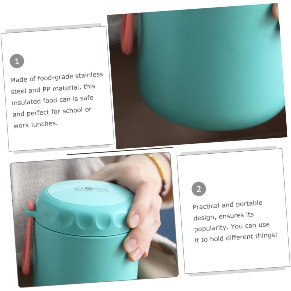 1 шт. Термоизоляционная банка для супа и каши, чашка для завтрака с ложкой, стаканы для парфе, вакуумная термобутылка, чашка для супа