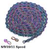 Variable Speed Chain Anti-rust Bike Chain 8s 9s 10s 11s 116 Links Universal Mountain Road Bicycle Electroplate Colorful Chain