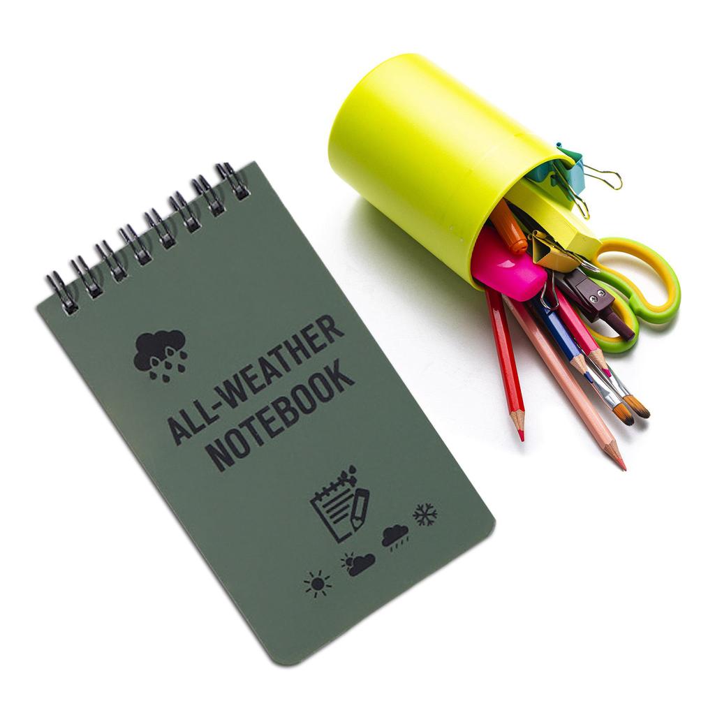 Waterproof Notebook Pocket Notepad Weatherproof Notebook All Weather Paper Notebook for Outdoor Office School Recording