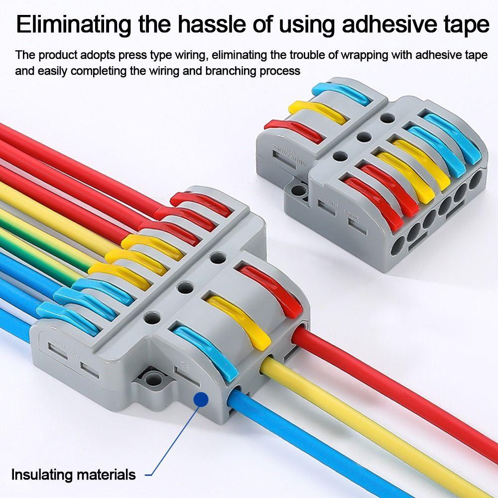Mini Wire Connector Universal Compact Fast Connector Push-in Terminal Blocks Electrical