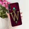 For Huawei Y7p Royal Crown Initial Letter Couple Phone Case For Huawei Y7P 2020 ART-L28 L29 Soft Silicone TPU Covers Bumpers