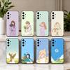 D-Dreamy G-Glow Vibe мультяшная девушка Чехол для телефона Для Samsung Galaxy A73,A72,A71,A70,A53,A52,A51,Мягкий силиконовый Черный чехол