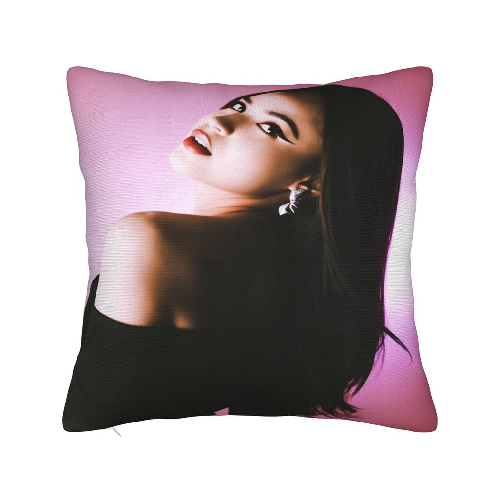 Actor S-Sofia C-Carson Pillow Cover Novelty Pillow Case For Living Room Chair Soft Cushion Cover Birthday Present