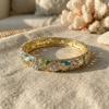 Rhinestone Flower Crystal Bangle Hollow Women's Hand Bracelet  Jewelry Gifts