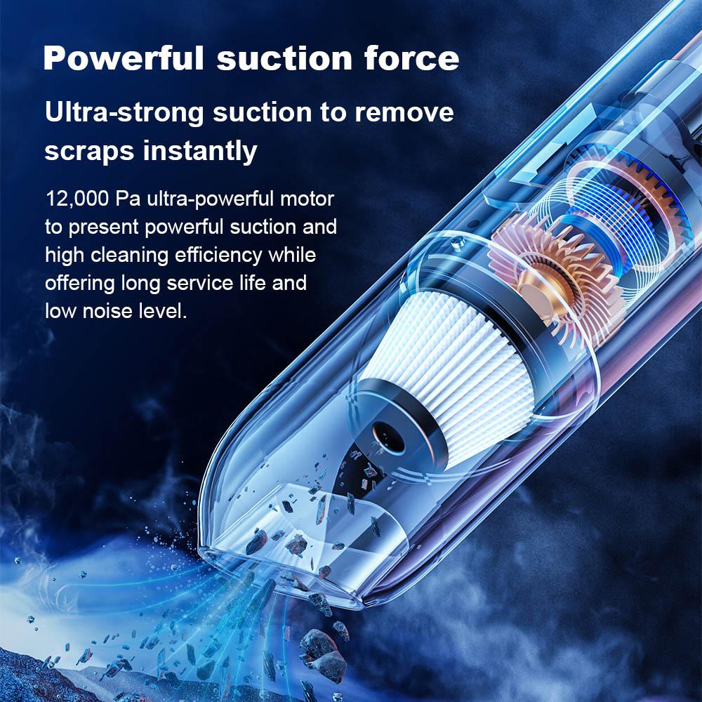 Liectroux i5 Handheld Vacuum Cleaner, 12,000 Strong Suction, 2500mAh Battery, up to 35min Runtime