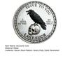 1/2/3/5Pcs Raven Skull Souvenir Coin Heavy Duty Attitude Crow Challenge Coin Token of Freedom and Humor Metal Badge Home Decoration