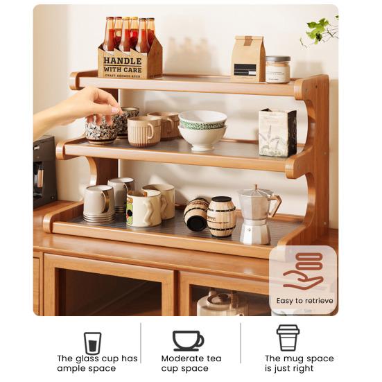 Стойка для хранения Подставка для демонстрации чашек Высокая несущая способность Прозрачный дизайн Многоярусная полка для хранения Настольный органайзер